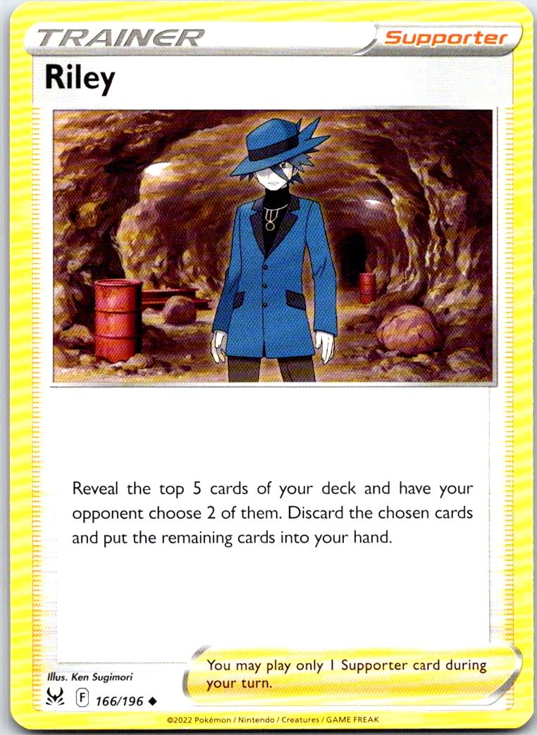 Riley - 166/196 - - LOST ORIGIN - Pokemon - Uncommon | AB21-34