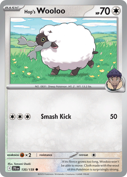 Hop's Wooloo - 135/159 - - JOURNEY TOGETHER - Pokemon - Common | AA39-33