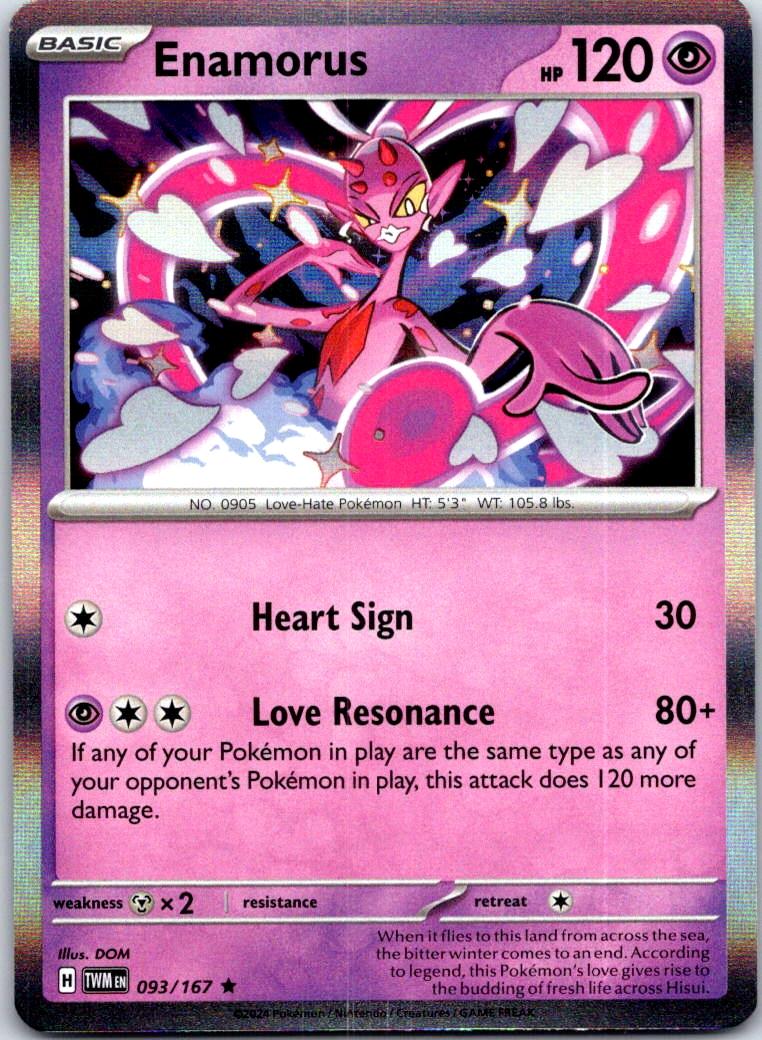 Enamorus - 093/167 - Holo - TWILIGHT MASQUERADE - Pokemon - Rare | AB08-34