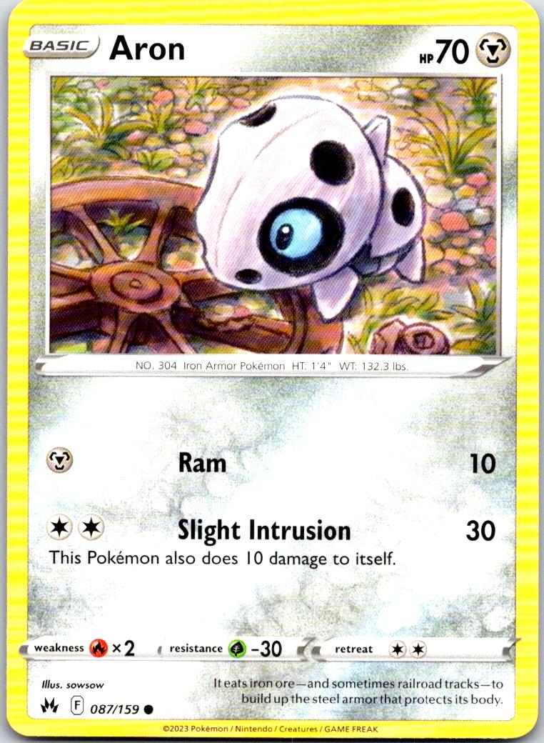 Aron - 087/159 - - CROWN ZENITH - Pokemon - Common | AA104-15