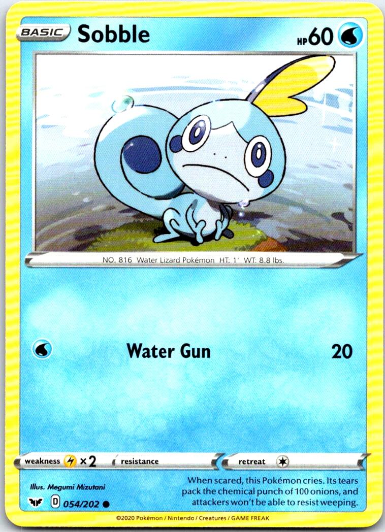 Sobble - 054/202 - - SWORD & SHIELD - Pokemon - Common | AB78-20