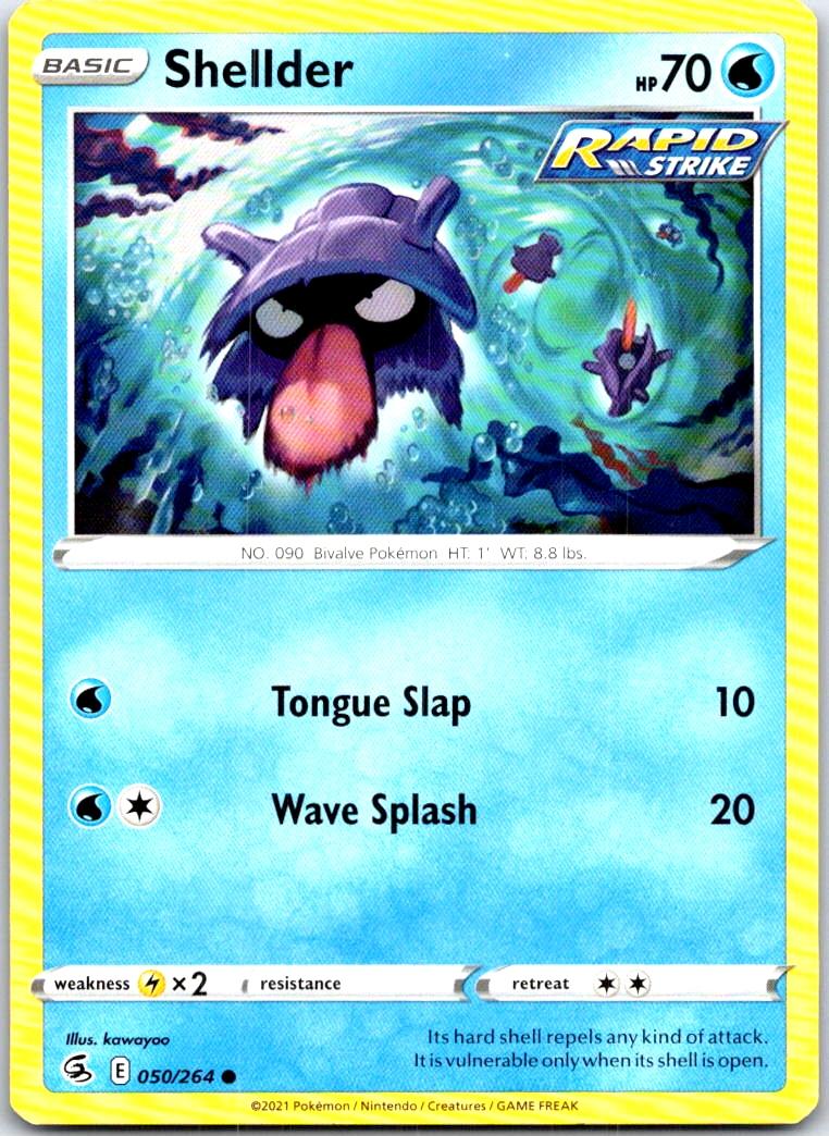 Shellder - 050/264 - - FUSION STRIKE - Pokemon - Common | AB89-47