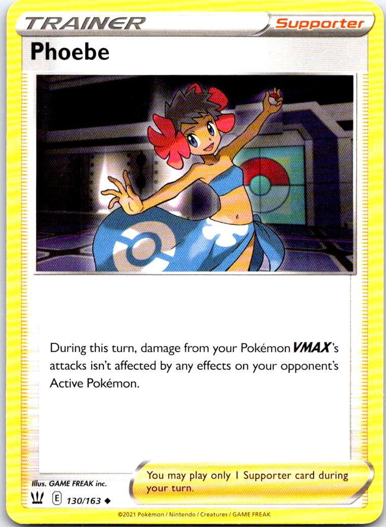 Phoebe - 130/163 - - BATTLE STYLES - Pokemon - Uncommon | AB16-34