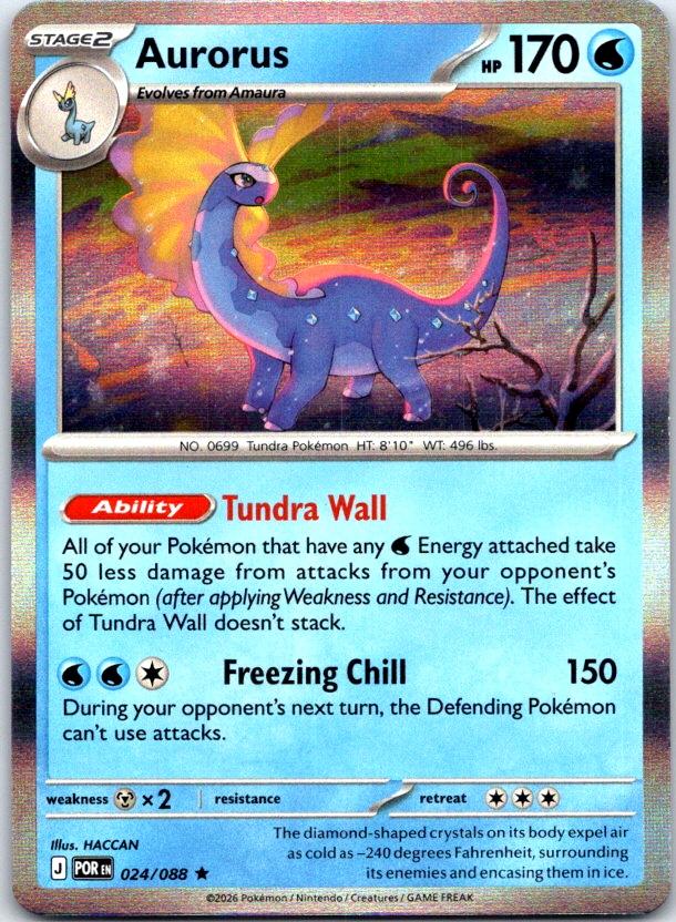 Aurorus - 024/088 - Holo - PERFECT ORDER - Pokemon - Rare | AC29-33