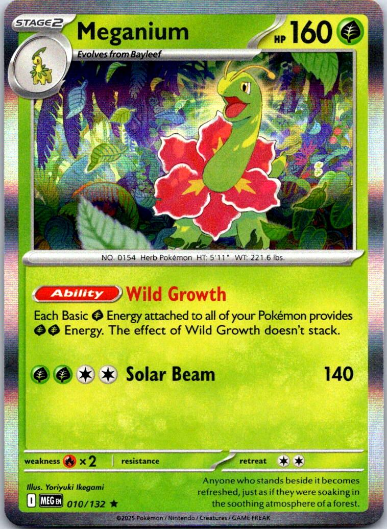 Meganium - 010/132 - Holo - MEGA EVOLUTION - Pokemon - Rare | AB07-44