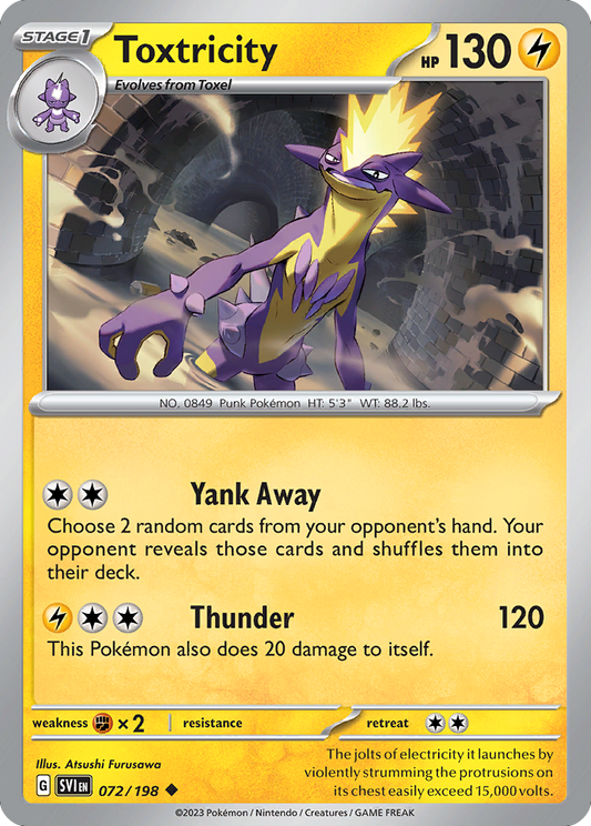 Toxtricity - 072/198 - - SCARLET & VIOLET - Pokemon - Uncommon | AA48-103