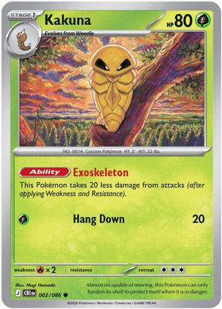Kakuna - 002/086 - - CHAOS RISING - Pokemon - Common | AA08-73