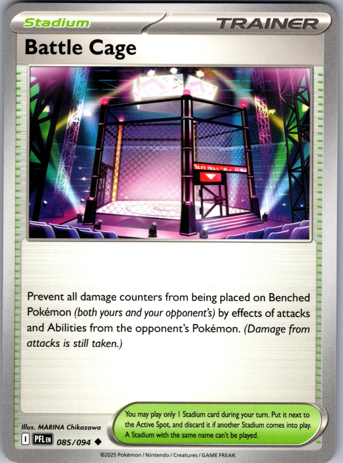 Battle Cage - 085/094 - - PHANTASMAL FLAMES - Pokemon - Uncommon | AA77-11