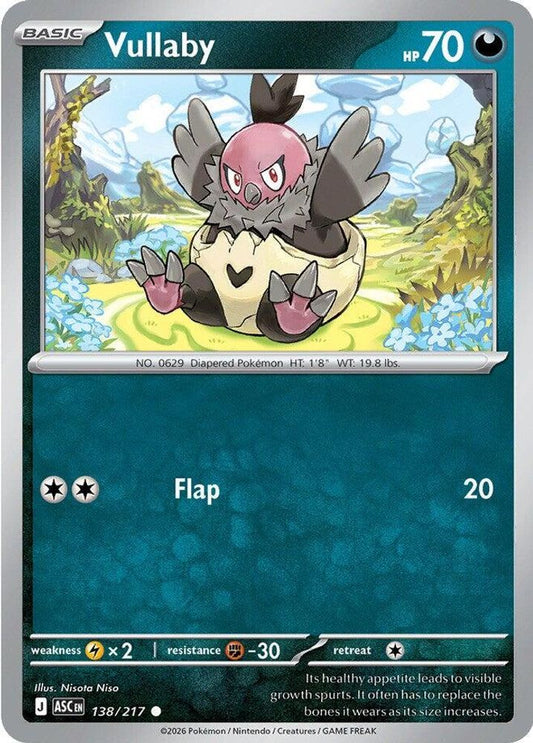 Vullaby - 138/217 - - ASCENDED HEROES - Pokemon - Common | AA50-24