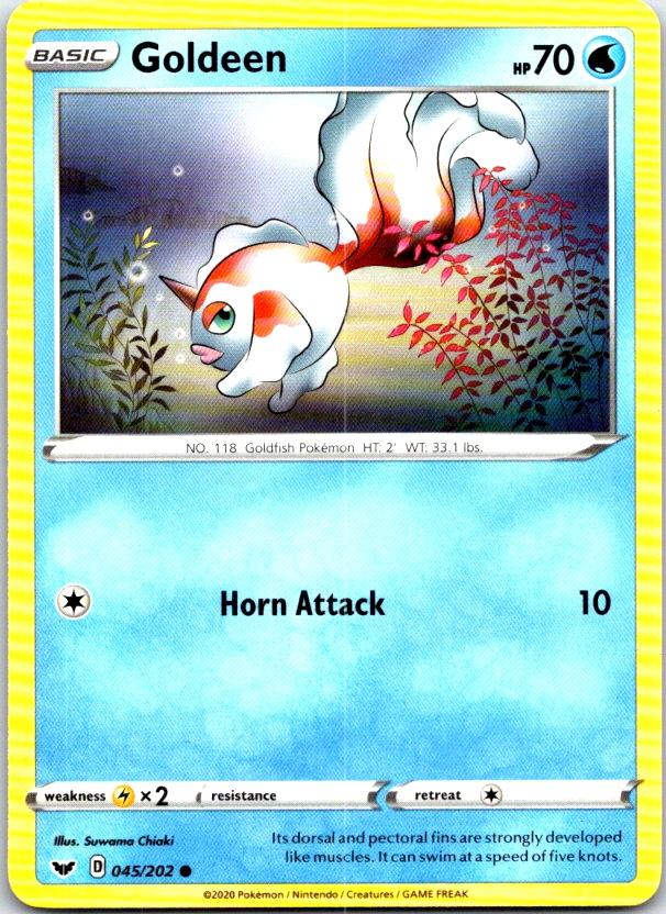 Goldeen - 045/202 - - SWORD & SHIELD - Pokemon - Common | AC16-15