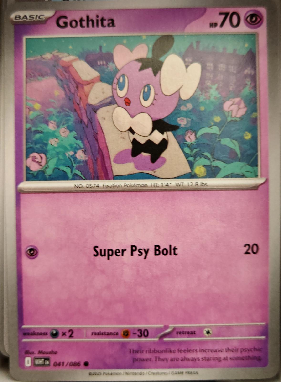 Gothita - 041/086 - - WHITE FLARE - Pokemon - Common | AA03-95