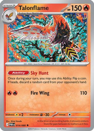 Talonflame - 014/088 - - PERFECT ORDER - Pokemon - Uncommon | AA08-5