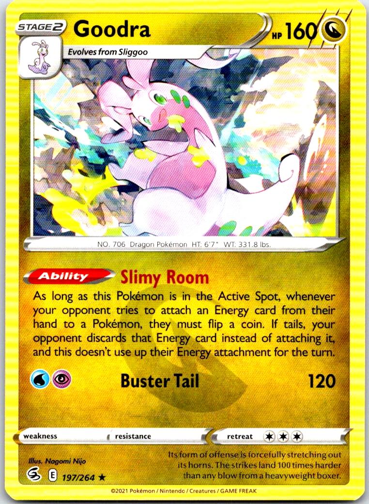 Goodra - 197/264 - - FUSION STRIKE - Pokemon - Rare | AB40-28
