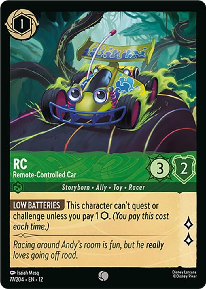 RC - Remote-Controlled Car - 77/204 - - WILDS UNKNOWN - Lorcana - | LAA01-87