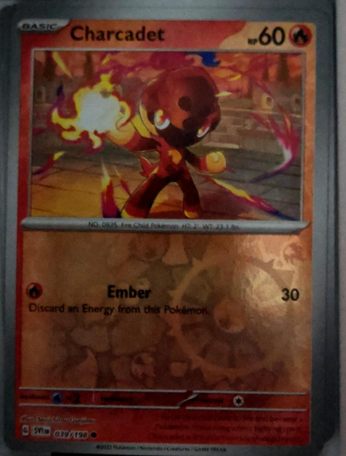 Charcadet - 039/198 - Reverse Holo - SCARLET & VIOLET - Pokemon - | AA49-6