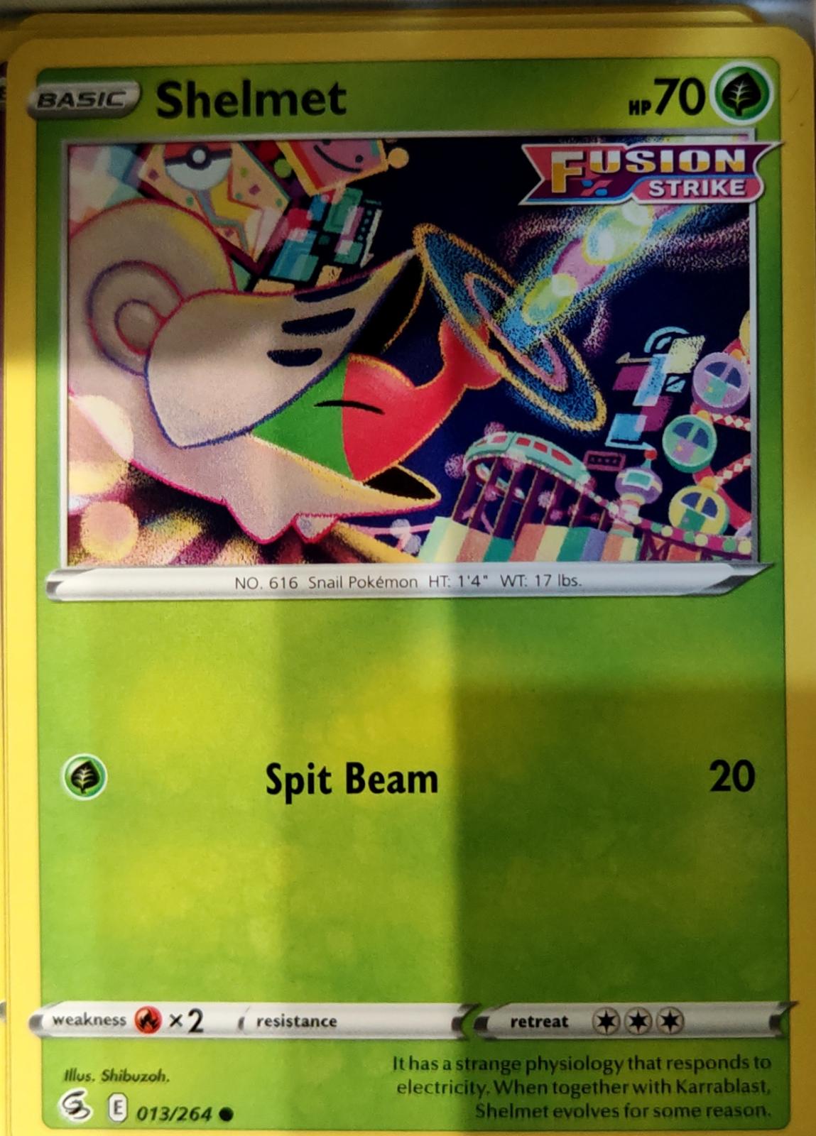 Shelmet - 013/264 - - FUSION STRIKE - Pokemon - Common | AA67-6