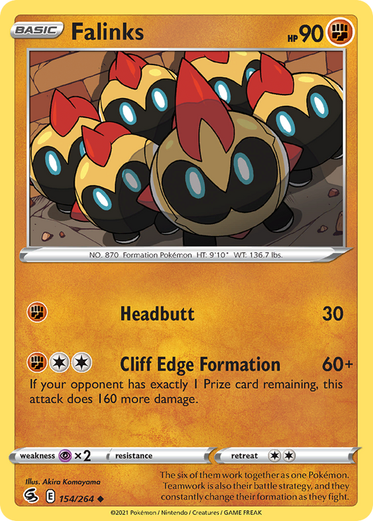 Falinks - 154/264 - - FUSION STRIKE - Pokemon - Uncommon | AA90-21