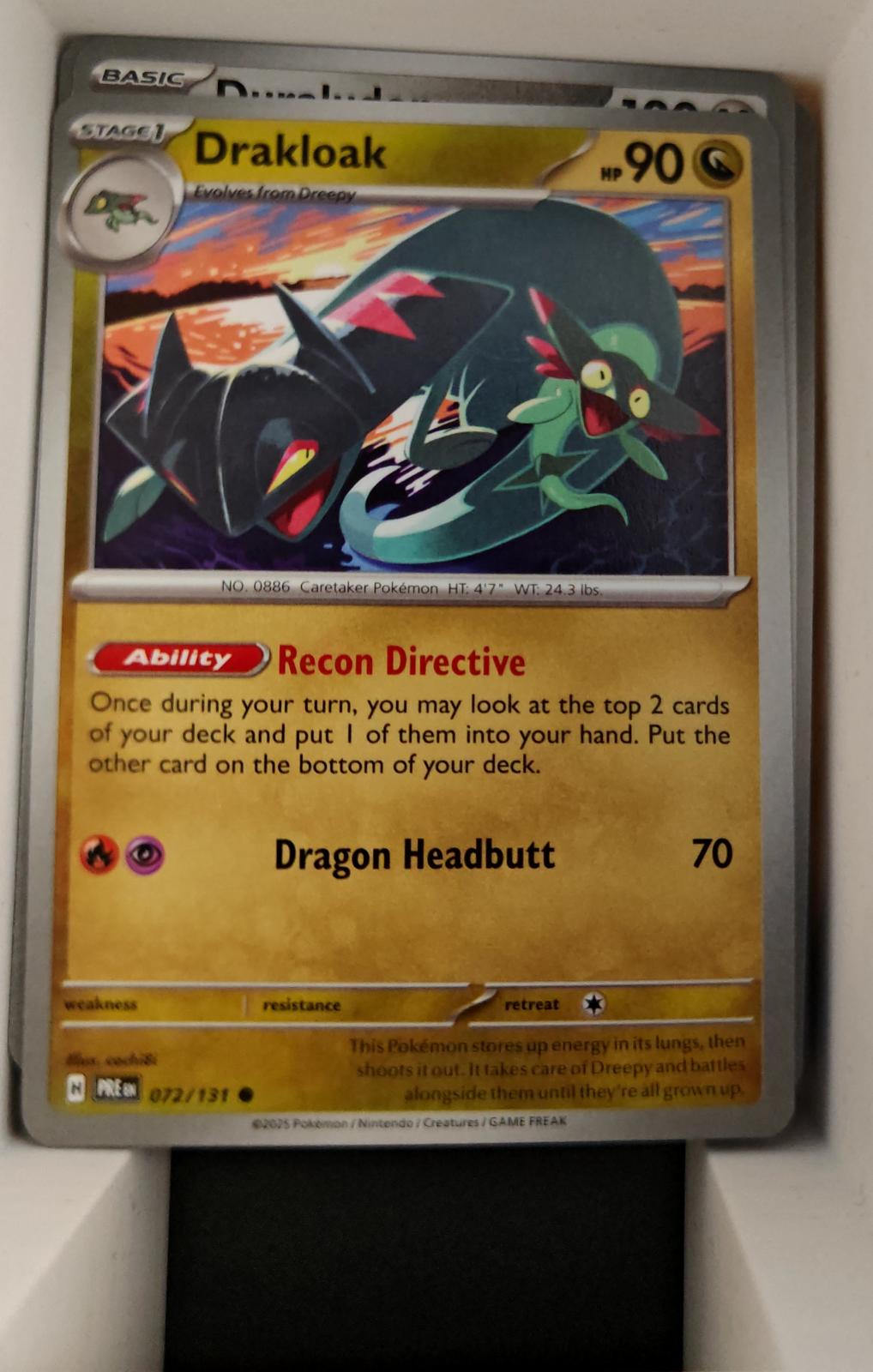 Drakloak - 072/131 - - PRISMATIC EVOLUTIONS - Pokemon - Common | AA27-42