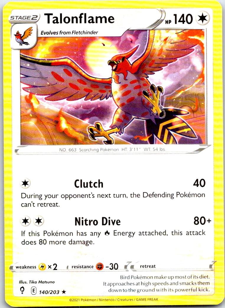 Talonflame - 140/203 - - EVOLVING SKIES - Pokemon - Rare | AB36-50