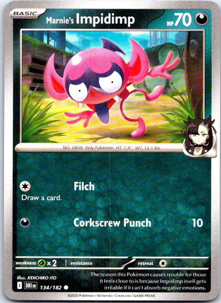 Marnie's Impidimp - 134/182 - - DESTINED RIVALS - Pokemon - Common | AB71-43