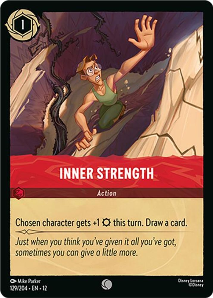 Inner Strength - 129/204 - - WILDS UNKNOWN - Lorcana - Common | LAA01-41