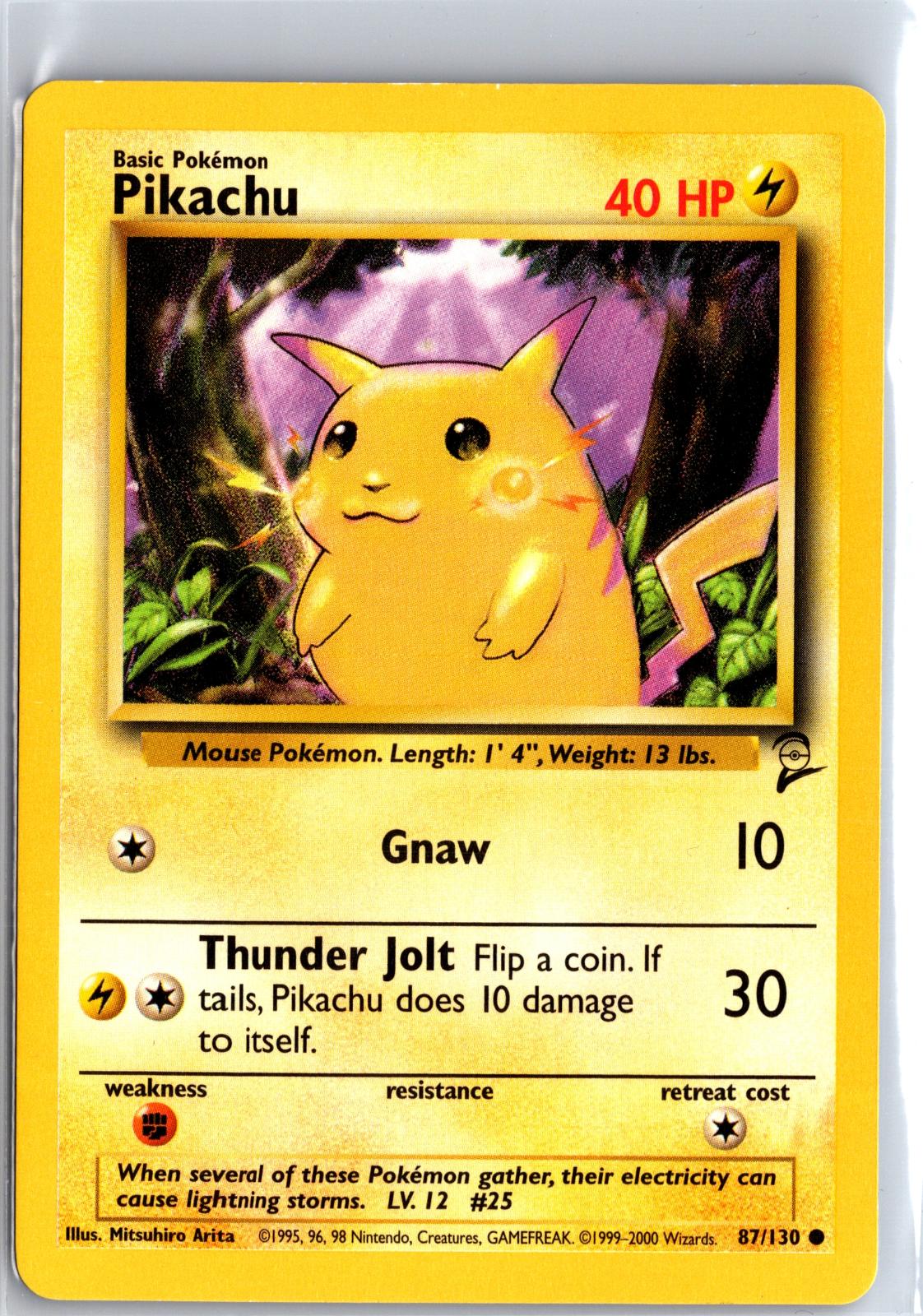 Pikachu - 87/130 - - BASE SET 2 - Pokemon - Common | AB05-34