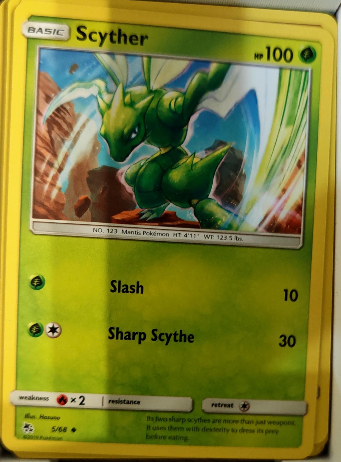 Scyther - 5/68 - - HIDDEN FATES - Pokemon - Uncommon | AA68-28