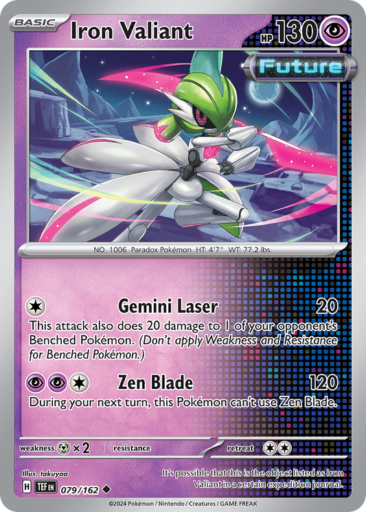 Iron Valiant - 079/162 - Reverse Holo - TEMPORAL FORCES - Pokemon - | AA24-61
