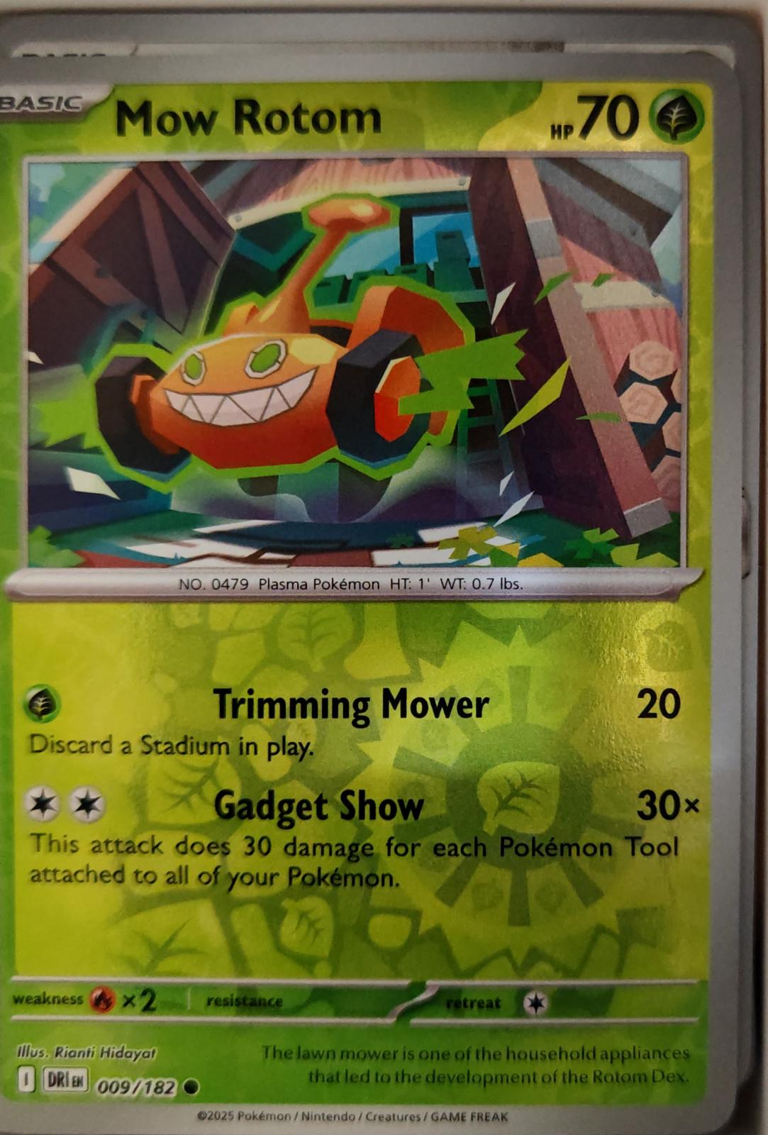 Mow Rotom - 009/182 - Reverse Holo - DESTINED RIVALS - Pokemon - | AA19-32