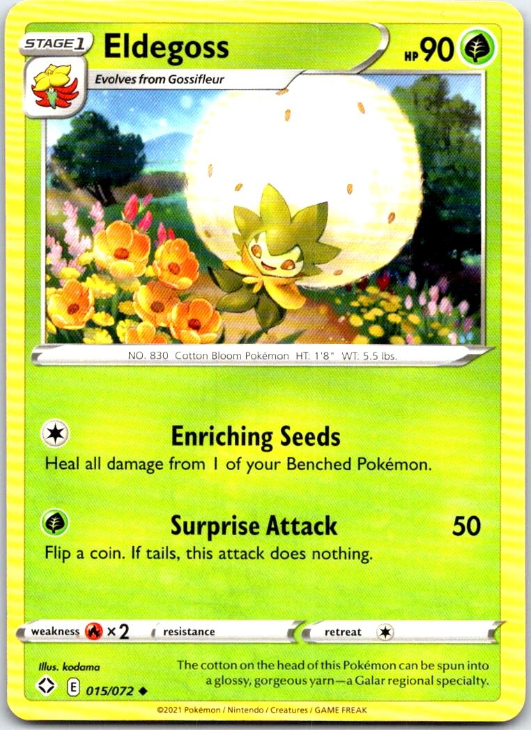 Eldegoss - 015/072 - - SHINING FATES - Pokemon - Uncommon | AB51-48