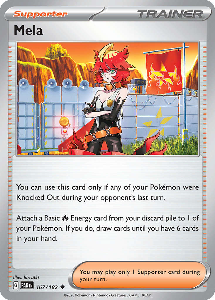 Mela - 167/182 - - PARADOX RIFT - Pokemon - Uncommon | AA41-74
