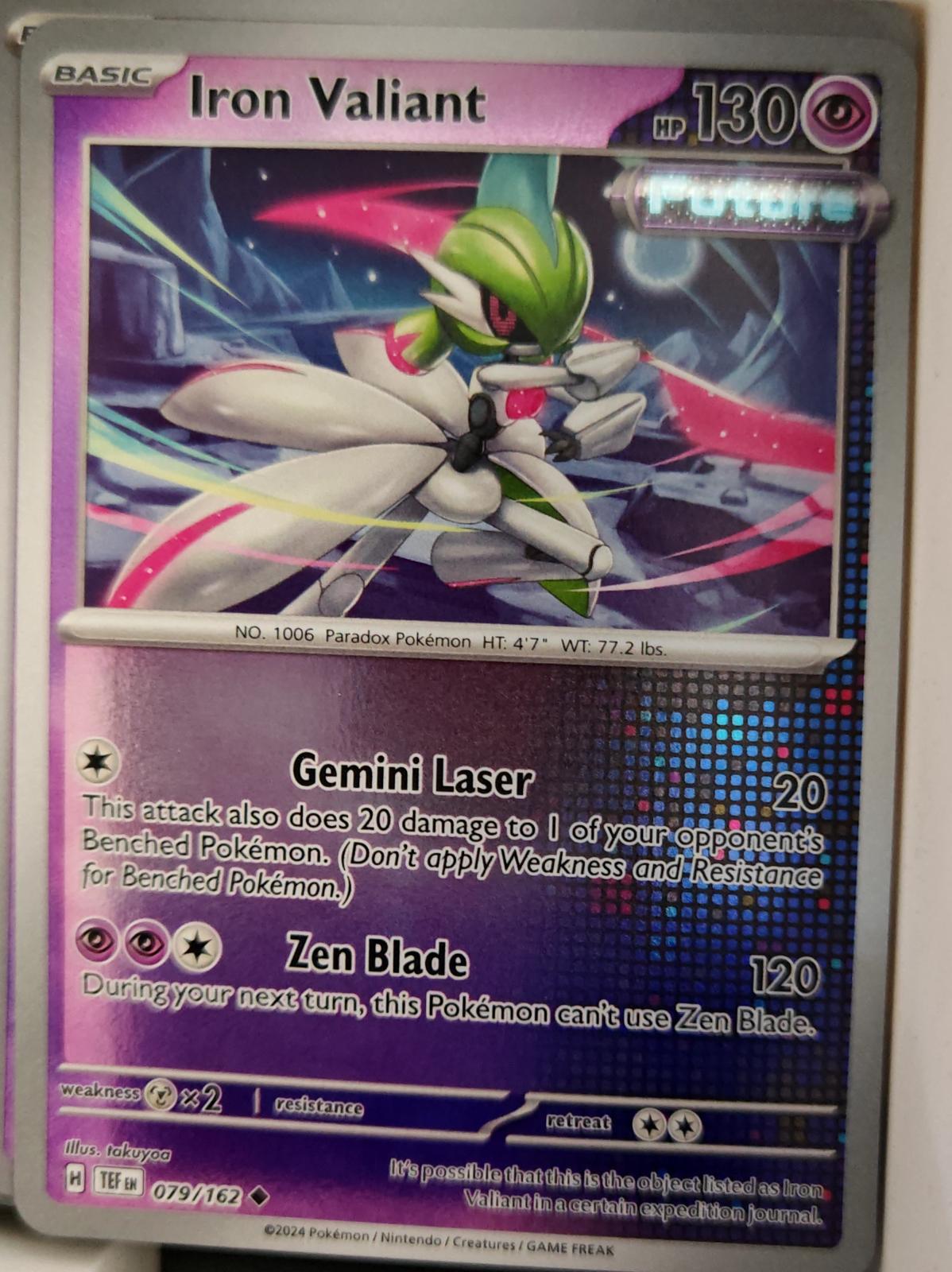 Iron Valiant - 079/162 - Reverse Holo - TEMPORAL FORCES - Pokemon - | AA24-61