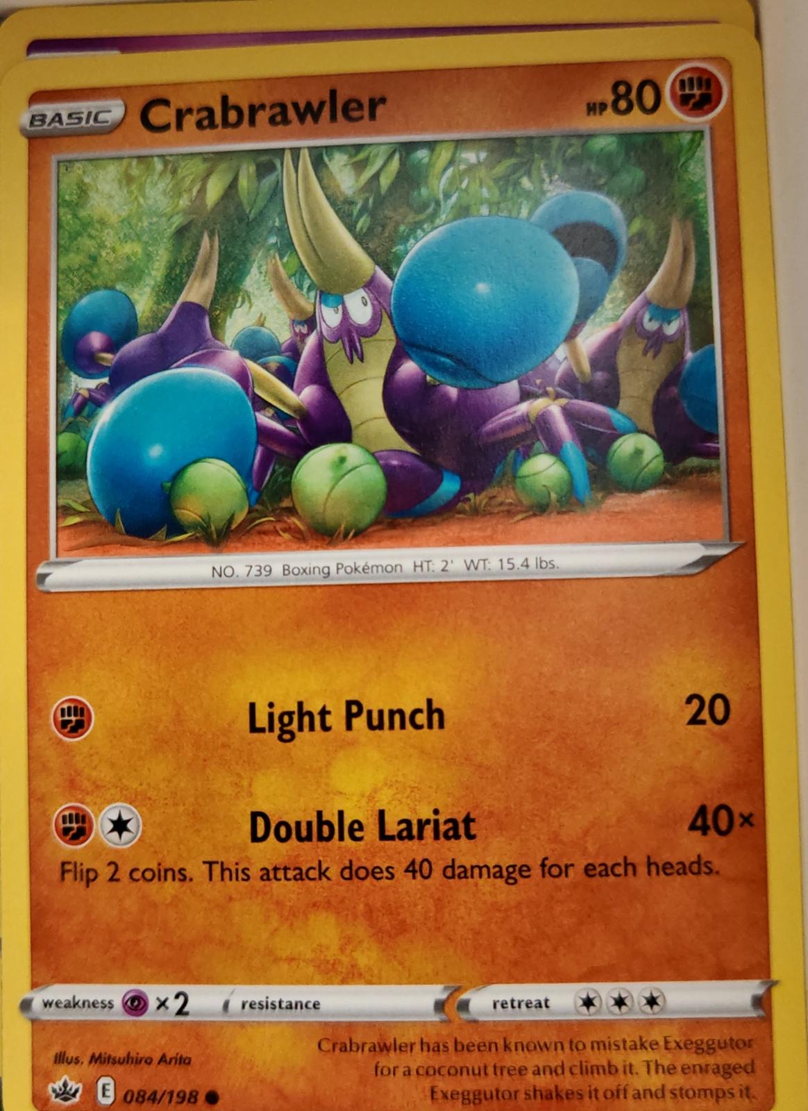Crabrawler - 084/198 - - CHILLING REIGN - Pokemon - Common | AA03-36