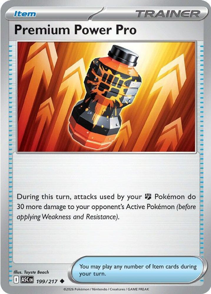 Premium Power Pro - 199/217 - - ASCENDED HEROES - Pokemon - Uncommon | AA40-30