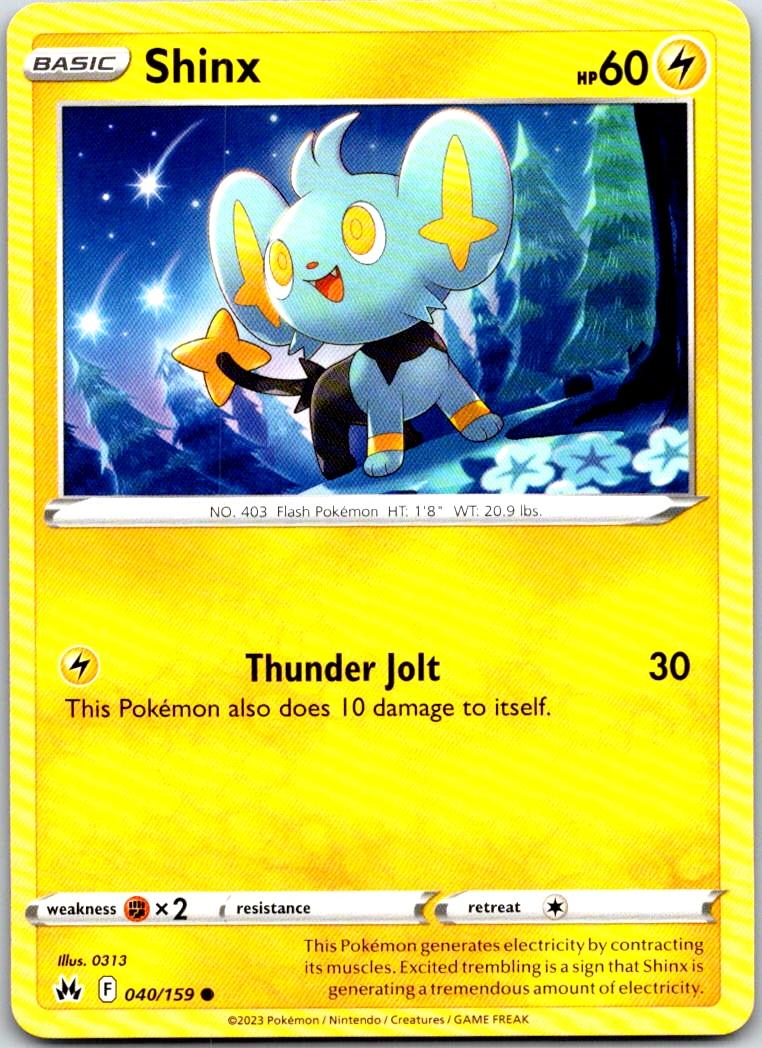 Shinx - 040/159 - - CROWN ZENITH - Pokemon - Common | AA101-42
