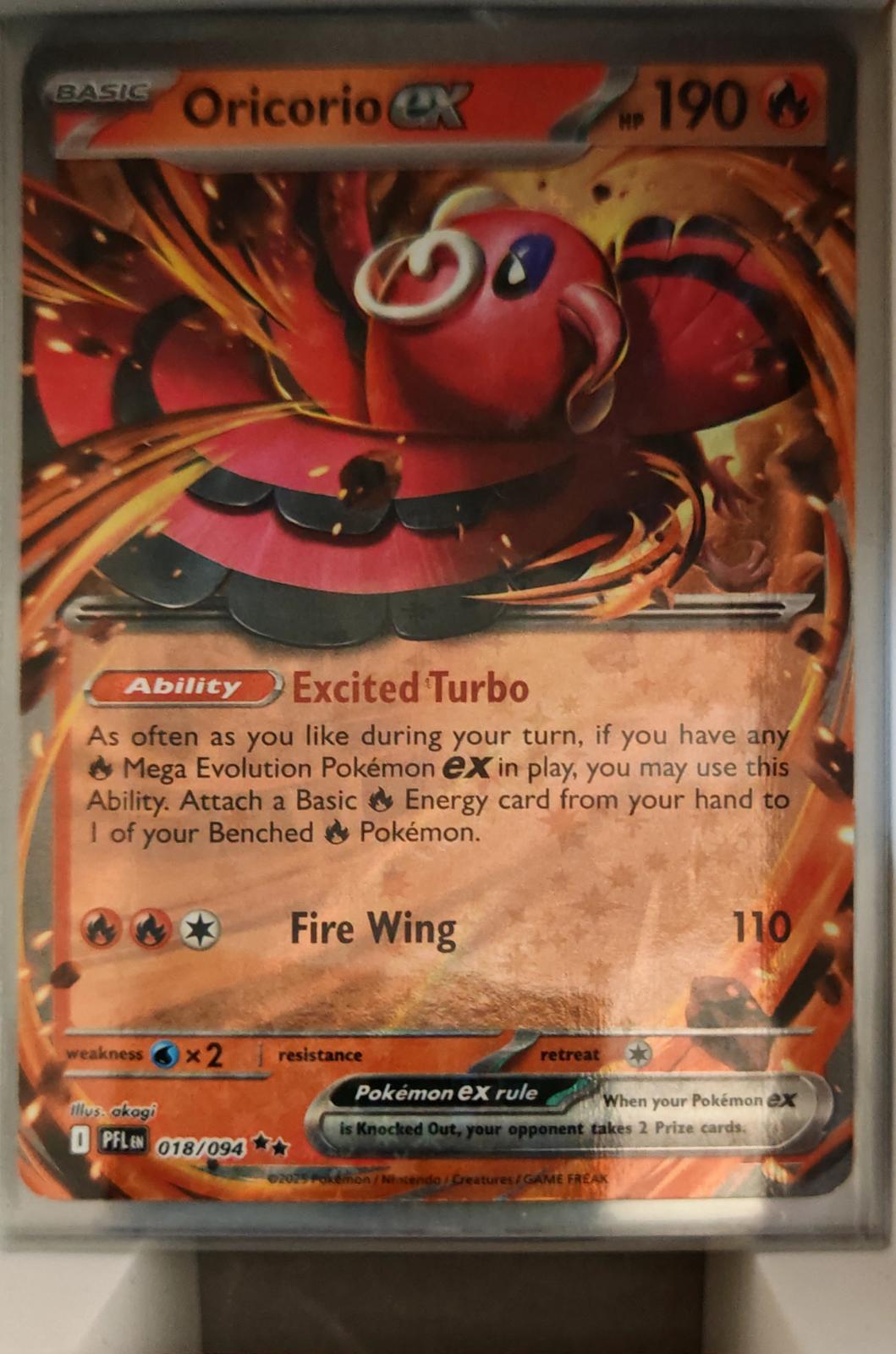 Oricorio ex - 018/094 - Holo - PHANTASMAL FLAMES - Pokemon - | AA37-10
