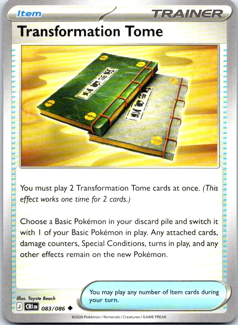 Transformation Tome - 083/086 - - CHAOS RISING - Pokemon - Uncommon | AB30-42
