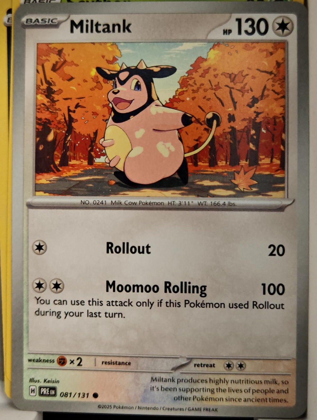 Miltank - 081/131 - - PRISMATIC EVOLUTIONS - Pokemon - Common | AA10-12