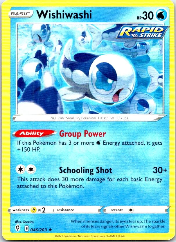 Wishiwashi - 046/203 - - EVOLVING SKIES - Pokemon - Rare | AC05-21