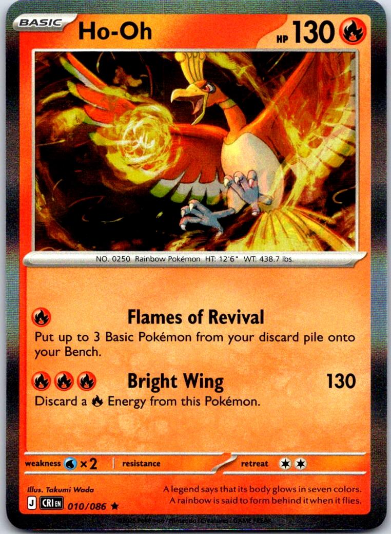 Ho-Oh - 010/086 - Holo - CHAOS RISING - Pokemon - Rare | AB06-43