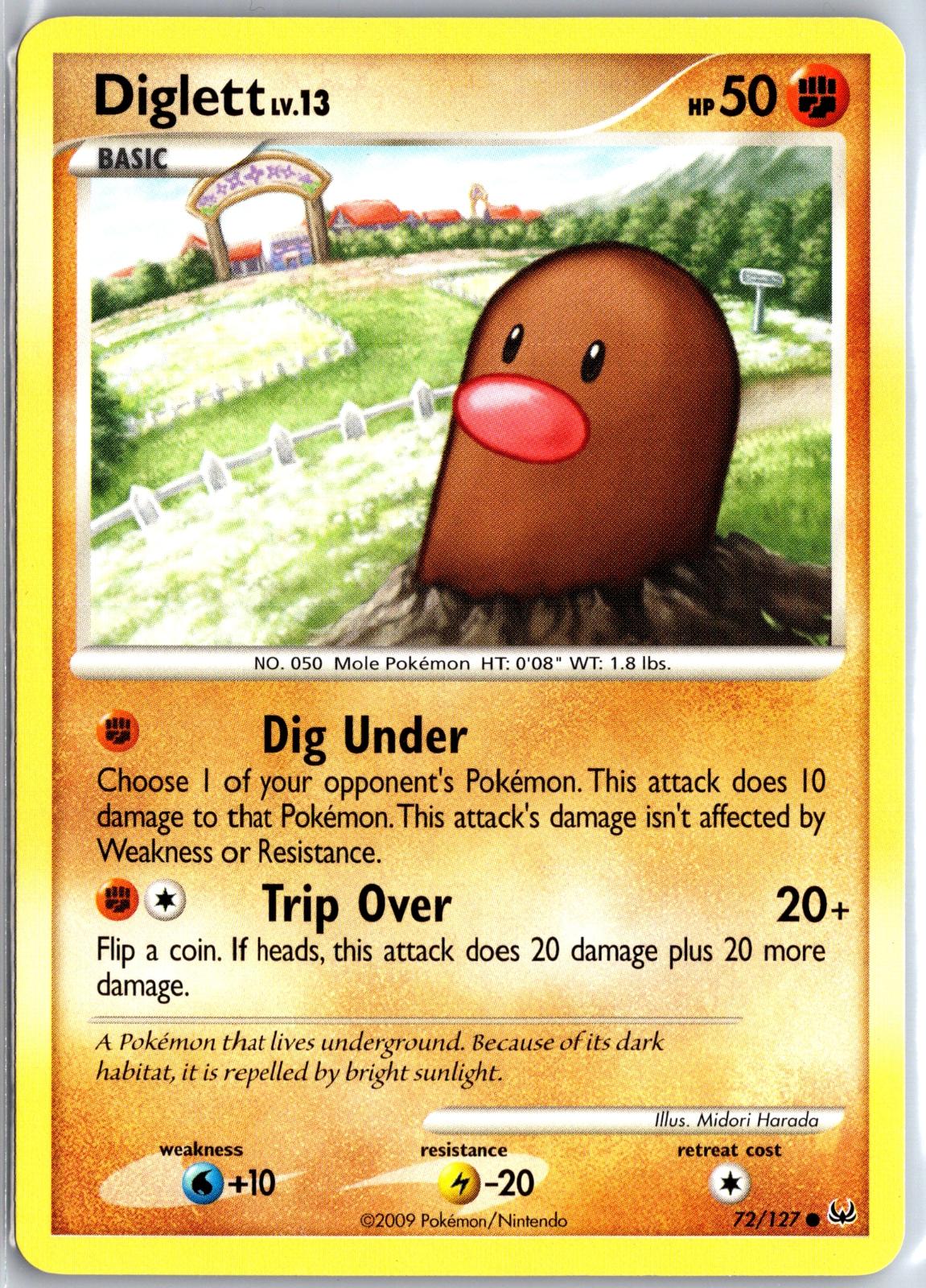 Diglett - 72/127 - - PLATINUM - Pokemon - Common | AB05-25