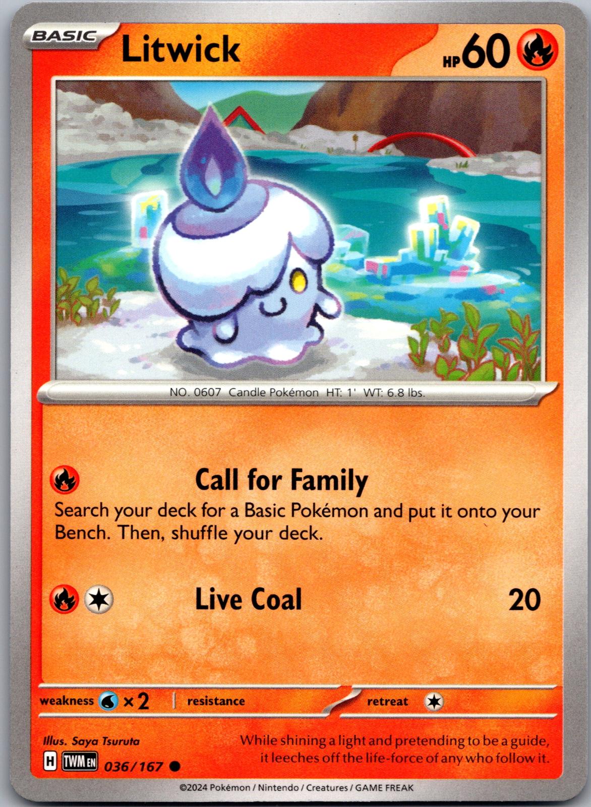 Litwick - 036/167 - - TWILIGHT MASQUERADE - Pokemon - Common | AA87-35