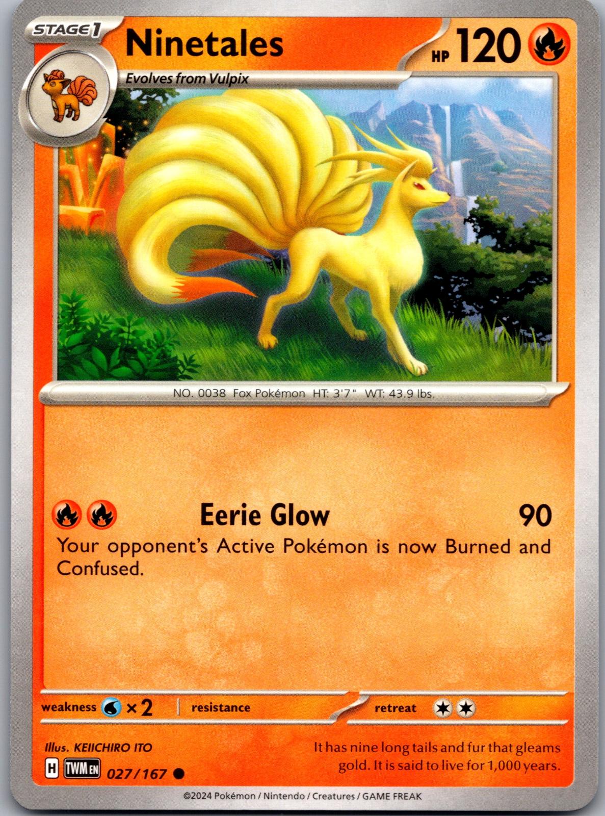 Ninetales - 027/167 - - TWILIGHT MASQUERADE - Pokemon - Common | AA87-33