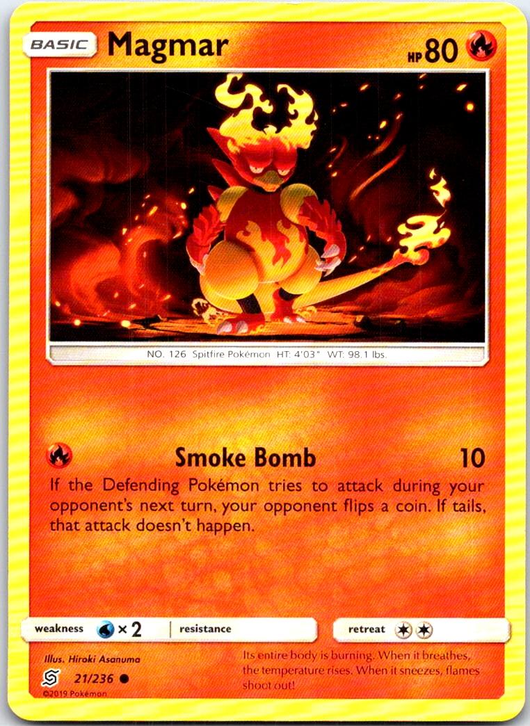 Magmar - 21/236 - - UNIFIED MINDS - Pokemon - Common | AB62-6