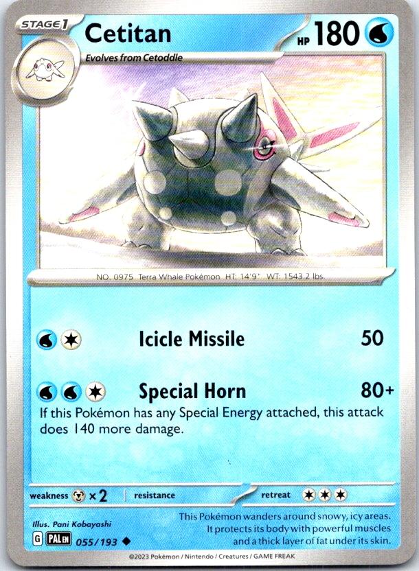 Cetitan - 055/193 - - PALDEA EVOLVED - Pokemon - Uncommon | AC06-14