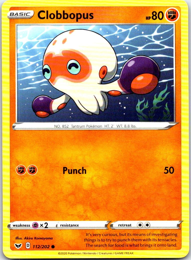Clobbopus - 112/202 - - SWORD & SHIELD - Pokemon - Common | AB78-38