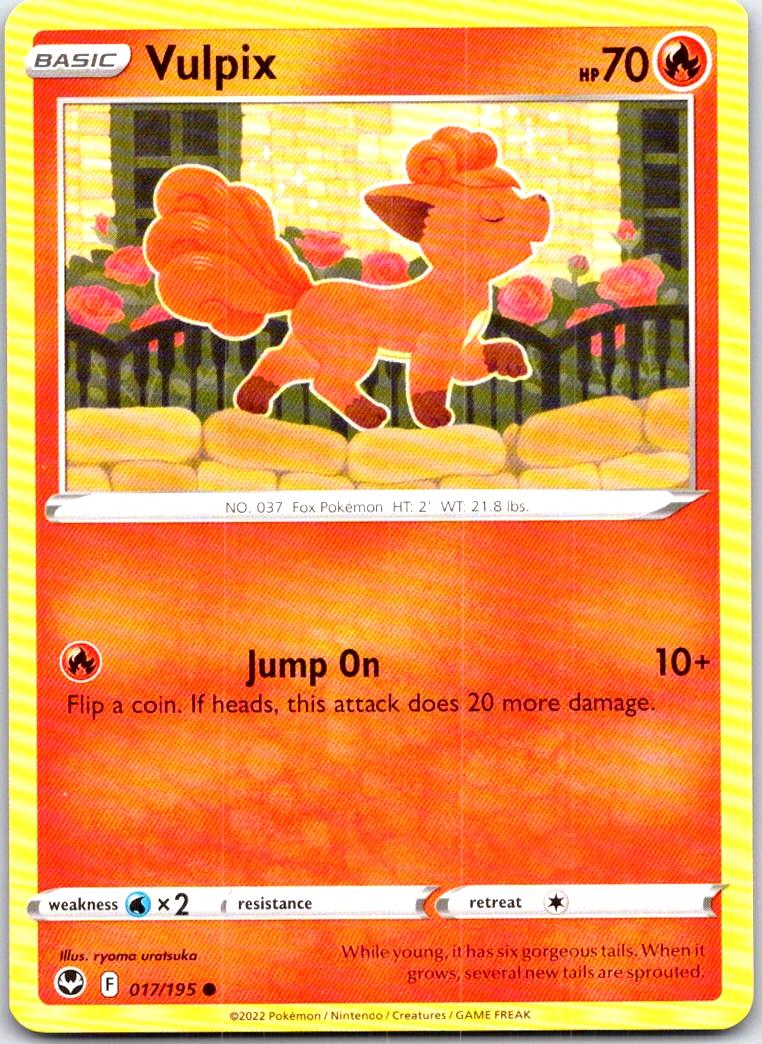 Vulpix - 017/195 - - SILVER TEMPEST - Pokemon - Common | AB90-4