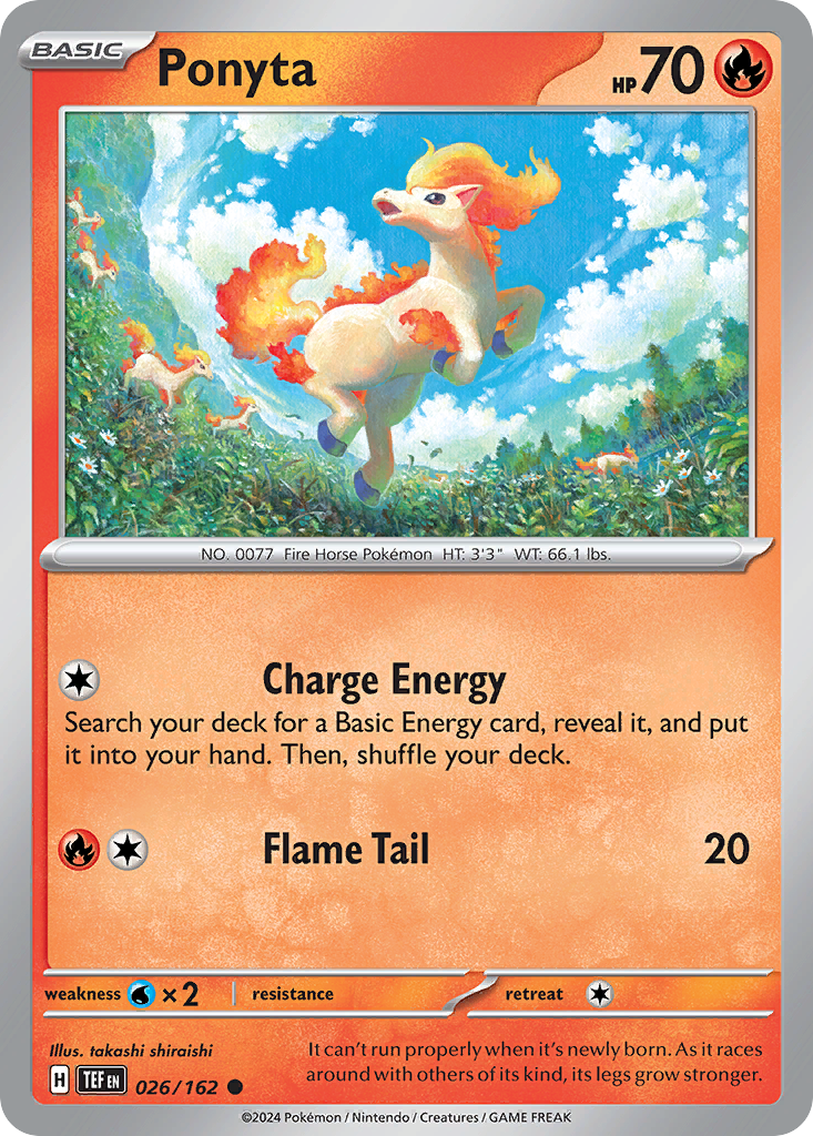 Ponyta - 026/162 - - TEMPORAL FORCES - Pokemon - Common | AA21-100