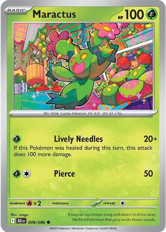 Maractus - 008/086 - - BLACK BOLT - Pokemon - Common | AA47-74