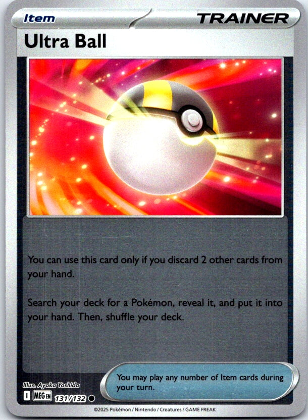Ultra Ball - 131/132 - Reverse Holo - MEGA EVOLUTION - Pokemon - | AC21-17